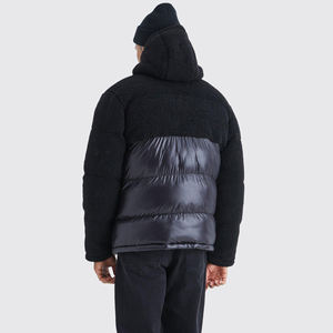 Chaqueta Acolchada de Lona de Alta Calidad para Hombre, Negra, Ajustada, con Cremallera, Talla Grande, Informal, Impermeable, con Capucha, Cálida para Invierno - Product Image 5