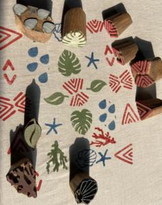 Bloque de Impresión Manual de Madera Tallada a Mano |   Set de Manualidades Indias de Arcilla para Cerámica y Scrapbooking - Product Image 4