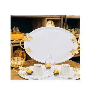 Silver Metal <b>Mirror</b> <b>Tray</b> Classic Design Home Table Decorative <b>Tray</b> Centerpiece in Attractive Price by Wholesale Suppliers - Product Image 3