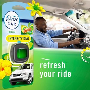 Désodorisant pour voiture Febreze, clip de ventilation anti-odeurs pour automobile, accessoires parfumés pour voiture, parfum Gain Original, lot de 4 - Product Image 1