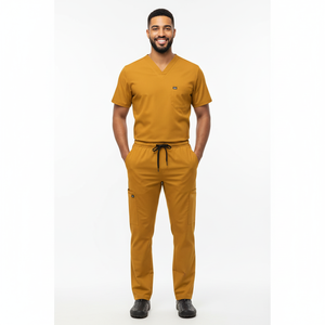 ชุดขัดผิวสำหรับผู้ชายชุดทางการแพทย์ผ้าเนื้อเรียบสำหรับคลินิกโรงพยาบาลออกแบบได้ตามต้องการ - Product Image 3