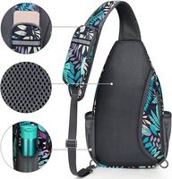 Tas Selempang Ransel Sublimasi Custom, Tas Bahu Nylon Ringan Satu Tali, Ransel Dada/desain untuk Amerika Serikat & Inggris