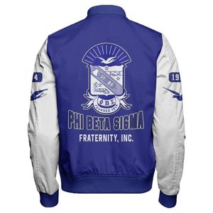 Phi Beta Sigma แจ็กเก็ตผ้าซาตินสีฟ้า1914พี่น้องชาวกรีกเครื่องแต่งกายวิทยาลัยแบบกำหนดเอง - Product Image 6