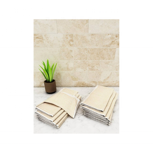 Serviettes de cuisine uniques brodées 100% coton réutilisables et personnalisables, écologiques et légers, lot de deux pour les cuisines modernes - Product Image 3