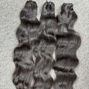 2025ผมดิบธรรมชาติสี100% คู่ที่ยังไม่ผ่านการทำเคมีเป็นลอนธรรมชาติสำหรับผมอัจฉริยะ - Product Image 1