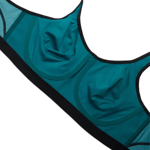 New Arrival High Quality Breathable Simple Women's Sports Bra Front Logo Option Medium Support 100% Polyester for Yoga Fitness - Product Image 6