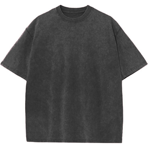 Camiseta Extra Grande para Hombre con Logotipo Personalizado, 100% Algodón, Lavado Ácido, Hombros Caídos, 250 GSM, Estilo Vintage - Product Image 3