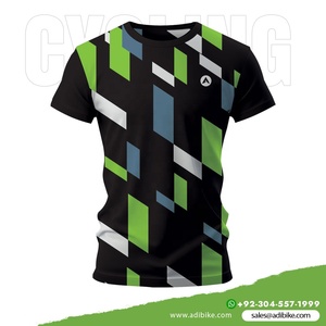 Chemises de cyclisme à demi-manches pour cyclistes Évacuation de l'humidité et tissu respirant Caractéristique coupe-vent - Product Image 2