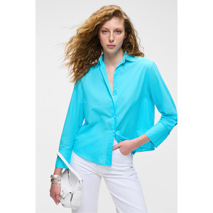GRIMELANGE VARAZDIN Camicia lunga sottile da <span class=keywords><strong>donna</strong></span> <span class=keywords><strong>oversize</strong></span> a maniche lunghe 100% cotone con colletto a camicia - Product Image 3