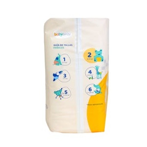 Pannolini BabySmile Taglia 2 (3-6 kg), Confezione da 42 - Product Image 2