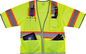 Camisas de alta visibilidad Camisas DE SEGURIDAD reflectantes de alta visibilidad Camisa de trabajo de construcción de manga larga con bolsillo - Product Image 3