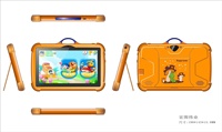 7 pulgadas OEM Q8 Android Kids Tablet Game Learning Android Kids Education Drop Protection Tablet para niños