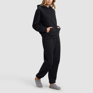 Survêtement décontracté pour femme, logo personnalisé OEM tendance, vêtements de sport d'hiver, respirant, léger, polyester/coton, toucher doux - Product Image 3