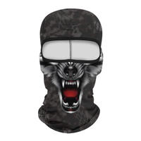 Masque de ski personnalisé fabriqué en usine Masques complets imprimés Skull One Hole Sublimation Print Balaclava
