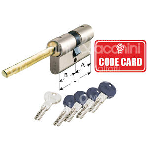 R6พลัสกระบอกรักษาความปลอดภัยเตรียมไว้สำหรับหัว65มม. พร้อมก้านปรับได้ป้องกันการเจาะ5ปุ่มปิดผนึก + ฝาและ1กุญแจ - Product Image 1