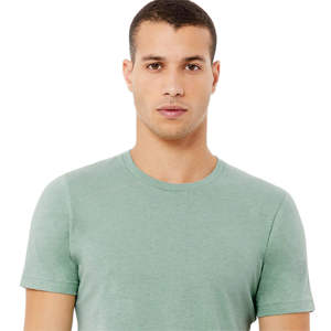 T-shirt à manches courtes OEM Unisex Heather Prism Mint-52% Airlume Cotton, 48% Poly, 4.2 oz - Product Image 4
