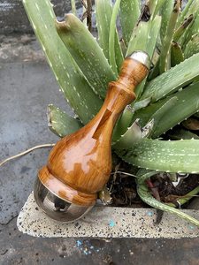 Kansa Wand – détox du visage Bronze/Kansa Wand masseur de corps et de pieds avec manche en bois pour la détoxification et la Relaxation profonde pour le spa - Product Image 3