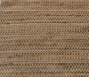 Usine directe luxe moderne salon usage domestique tissé à la main naturel non teint coloré coton jute rayé tapis épais ensembles de tapis - Product Image 3