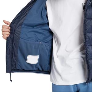 Veste matelassée à bulles personnalisée pour homme, 100% polyester, chaude, hiver, tricotée, en toile, avec col à capuche - Product Image 6