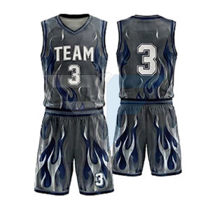 Uniforme de basket-ball respirant à manches courtes au meilleur prix avec accessoires, 100% polyester, design professionnel personnalisable - Product Image 4
