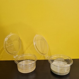 Productos ecológicos 2025 grado alimenticio Mini contenedor de plástico PET desechable porción transparente contenedor taza de salsa contenedor con tapas 2oz 60ml - Product Image 6