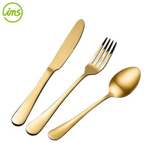 ชุดเครื่องใช้บนโต๊ะอาหารชุบไทเทเนียม5ชิ้นสีทองและสีเงินสำหรับงานปาร์ตี้ - Product Image 2