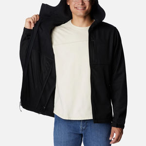 Vestes Softshell pour hommes à des prix abordables imperméables d'extérieur OEM/Veste Softshell pour hommes avec impression de logo personnalisé professionnelle en gros - Product Image 5