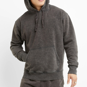 Dernière arrivée prix de gros hommes lavage à l'acide sweats à capuche pour adultes nouveau style Streetwear hommes lavage à l'acide sweats à capuche OEM entretenu - Product Image 1