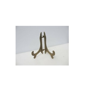 Soporte de acero inoxidable y placa de metal con escurridor, utensilio para platos, producto con pieza natural - Product Image 3
