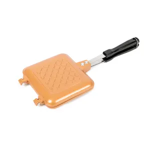 Kunden spezifisches Logo Camping Grill Toaster Sandwich Pan Maker
