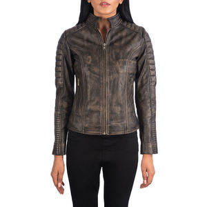 Chaqueta Corta de Lona Personalizada para Mujer, Invierno, Ecológica, Resistente al Viento, Transpirable, Cierre de Cremallera, Múltiples Colores Personalizados, Lisa - Product Image 2