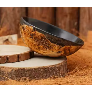 Encantador tazón para servir, fabricante al por mayor, nuevo diseño, acabado a mano, cuerno de búfalo, ensalada para servir, tazón de ensalada de cuerno de búfalo 2025 - Product Image 1