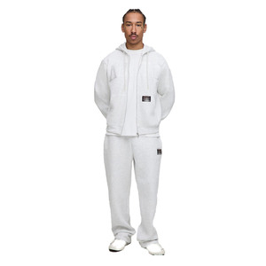 Ensemble de survêtement pour homme en molleton brossé lourd, sweat à capuche zippé en coton doux, survêtement chaud pour l'hiver, streetwear, fournisseur en gros OEM - Product Image 1