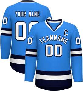 Meilleur prix Uniformes de hockey sur glace imprimés OEM Vente en gros Haute qualité Équipe sportive Maillots de hockey sur glace Matériel polyester - Product Image 6