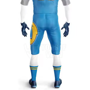 ชุดเครื่องแบบทีมฟุตบอลอเมริกันชุดเครื่องแบบทีมฟุตบอลแบบกำหนดเองมีตัวเลือกสีเต็มรูปแบบพร้อมโลโก้และชื่อผู้เล่นชุดเครื่องแบบอเมริกันฟุตบอล - Product Image 5