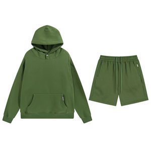 Ensemble sweat à capuche et short de basketball décontracté pour homme, avec broderie frontale, taille élastique épaisse, idéal pour l'automne – Nouvelle collection très prisée - Product Image 4
