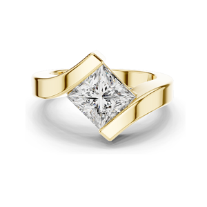 Anillo de Diamantes de Laboratorio de 2 Quilates para Mujer, Claridad VVS-VS EF, Oro de 18 Quilates, 14 Quilates, 10 Quilates y Plata 925, Oro Rosa, Amarillo, Blanco y Moissanita - Product Image 1
