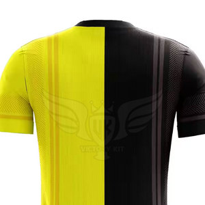 Tela suave Nuevo diseño Original Personalizado en blanco Equipo de fútbol Jersey de fútbol 100% Poliéster Camiseta de fútbol - Product Image 6