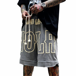 Pantalones Cortos Deportivos Personalizados Vintage 100% Algodón para Hombre con Estampado 3D en Relieve - Product Image 6