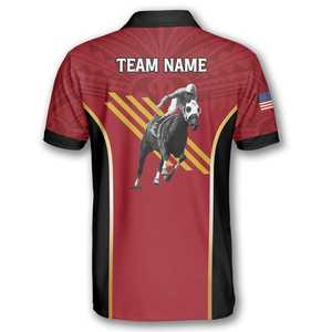 Polo de equitación de secado rápido, camiseta ecuestre cómoda de tela elástica ligera que absorbe la humedad para eventos deportivos - Product Image 6