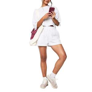 Custom Trending <b>Women's</b> Clothing <b>Shorts</b> <b>Sets</b> Sportswear <b>Short</b> <b>Sets</b> <b>for</b> <b>Women</b> at Wholesale Rates 2025 - Product Image 2