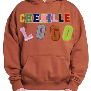 Sweat-shirts à capuche en chenille pour homme, tendance, anti-rides, qualité supérieure, prix bas, broderie en chenille - Product Image 3