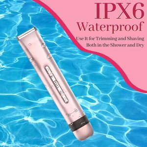 Rasoir électrique 2-en-1 double tête pour femme, recharge USB-C, tondeuse corporelle étanche avec tondeuse bikini pour le pubis, le visage, les aisselles et les jambes - Product Image 4