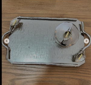 Bol rond en métal thème floral pour fruits et ornements Bol en métal pour décoration de table et de salon Bol décoratif en métal - Product Image 5