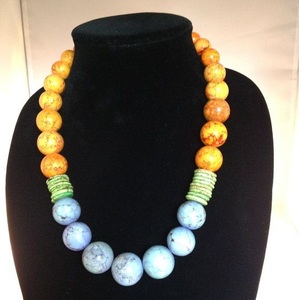 Collar Grueso de Cuentas de Resina Hechas a Mano para Mujer, Joyería de Moda, Especial de Navidad - Product Image 5