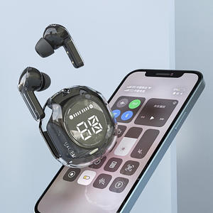 หูฟังไร้สายในบ้านแบบดิจิทัล EP-111-N หูฟังบลูทูธ TWS สีดำสำหรับจอแสดงผล LED หูฟังเอียร์บัด - Product Image 3