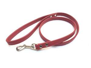 สายจูงสุนัขหนังแท้สีทึบปรับได้สวมใส่สบายอุปกรณ์เสริมสำหรับสัตว์เลี้ยงกลางแจ้งทำด้วยมืออุปกรณ์สำหรับสุนัขระดับพรีเมียม - Product Image 2