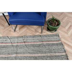 2.1x6.3 ft Turkish <b>Rug</b>, Vintage <b>Runner</b> <b>Rug</b>, Gray Pink Southwestern <b>Rug</b> - Product Image 5