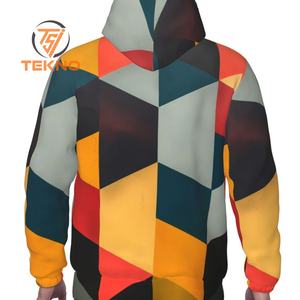 Gran oferta, Sudadera con capucha con logotipo personalizado para hombre, Sudadera con capucha de gran tamaño sublimada a la moda con colores de contraste, teñida Lisa para uso en invierno - Product Image 6
