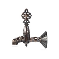 Robinet traditionnel en laiton antique Style ottoman Design monotrou pour bain turc extérieur pour hôtels SPA Hammam Poignée unique